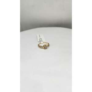 Bague en or jaune 9 carats pour femme avec diamant naturel 0,36 ct HI SI plaqué rhodium certifié IGI, diamant de luxe fin, poids net 2,428 g - Product Image 1