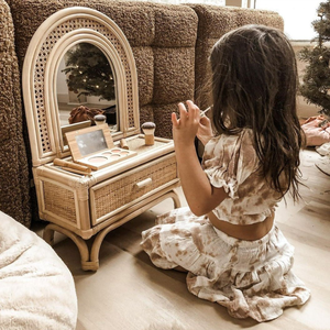 ชุดแต่งหน้าสำหรับเด็กทารกผู้หญิงของเล่นหวายทรงโค้งเป็นมิตรกับสิ่งแวดล้อม - Product Image 5