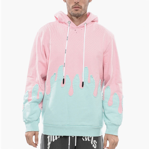 เสื้อฮู้ดดี้ผ้าฝ้าย 100% น้ำหนักเบา แห้งเร็ว สไตล์ดิสเทรส พร้อมโลโก้แบบกำหนดเอง ดีไซน์ทันสมัย ระบายอากาศได้ดี สำหรับผู้ชาย - Product Image 1