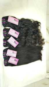 Cheveux Indiens Bruts, Donneur Unique, Remy, Double Trame Faite à la Machine, Ondulation Naturelle, 100g pour 22 Pouces, Extension de Cheveux du Sud de l'Inde - Product Image 4