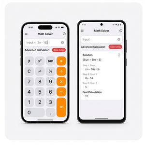 แอปเครื่องคิดเลขรอยัลคราฟท์ – เครื่องคิดเลขอัจฉริยะ, เครื่องคิดเลขวิทยาศาสตร์, ตัวช่วยแก้โจทย์คณิตศาสตร์ง่ายๆ, รวดเร็วและแม่นยำ - Product Image 3