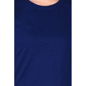T-shirt col rond pour femme en jersey de coton doux et léger à manches courtes, haut décontracté d'été personnalisable en gros - Product Image 2