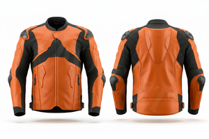 Vêtements de sécurité tendance, veste en cuir pour moto, armure de protection pour la conduite, respirante, rembourrée CE, coupe-vent, vestes de moto - Product Image 5