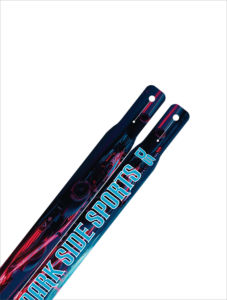 Esquís Deportivos Dark Side con Diseño Sublimado, Colores Neón y Patrón de Carreras - Product Image 3