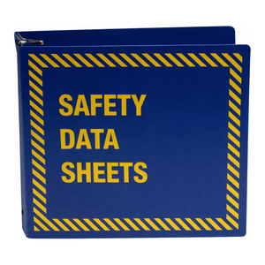 Brady 3-Inch Blue MSDS <b>Binder</b> for Laboratory and Factory SDS Storage - Product Image 1