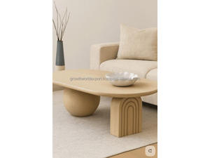 Mesa de Centro de Estilo Nórdico Crema, Mesa de Centro Moderna y Minimalista de Madera para Sala de Estar, Diseño Escandinavo de Lujo - Product Image 6