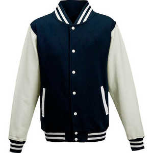 Bomber Varsity Jacket Casual Style Print <b>Pattern</b> Plus Size Windproof Wool Body Real Leather Sleeves Letterman Varsity Jacket - Product Image 1