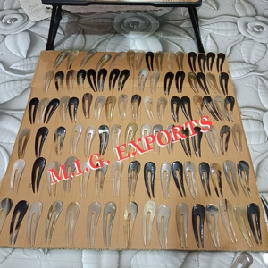 Buffalo Natural Black Horn <b>Hair</b> <b>Pins</b> Forks-Eco-Friendly DIY Modern Handmade Antique Imitation Folk Art <b>Wedding</b> Home Decor Uttar - Product Image 6