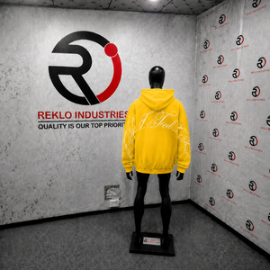 Maqueta de Sudadera con Capucha Amarilla de Alta Calidad, Vista Frontal, con Plantilla de Diseño de Ropa en Blanco, para Creación de Marca y Estilo Digital - Product Image 4