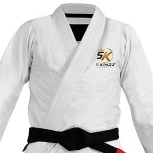 Vêtements de sport d'arts martiaux en gros, logo personnalisé brodé, judogi unisexe pour adultes, 100% coton, 360g, durable, séchage rapide - Product Image 2