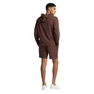 Conjunto de Sudadera con Capucha y Pantalones Cortos de Algodón 100% Transpirable, Ropa Deportiva Informal para Correr, Traje Deportivo para Hombre, para Trotar, Pescar y Hacer Senderismo al Aire Libre - Product Image 4