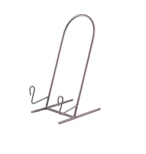 Strong Iron Metal Plate Stand For <b>Large</b> Decorative Plates With Anti Slip Base For <b>Safe</b> Display Use - Product Image 3