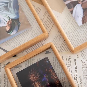 Wholesale Minimalist Wooden Photo <b>Frame</b> Rectangular Tabletop Vertical Natural Wood Durable - Product Image 6