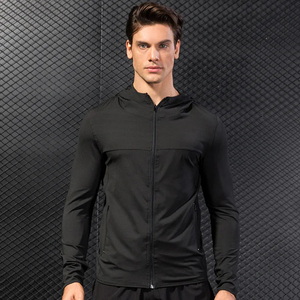 Sudadera con capucha deportiva para hombre con cremallera completa, ropa deportiva personalizada para gimnasio, entrenamiento, correr, fitness - Product Image 4