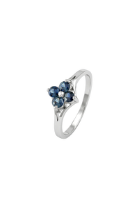 <b>Blue</b> Sapphire <b>Ring</b> in 92.5 Sterling Silver KLSR-11799 - Product Image 2