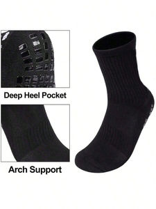 Calcetines deportivos con logotipo personalizado, calcetines personalizados de algodón atlético de diseñador acanalado de baloncesto - Product Image 4