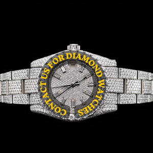 Nuevo Reloj de Pulsera con Diamantes Moissanite de Dos Tonos, Completamente Cubierto de Piedras, para Hombre, de Lujo, con Fecha Automática, Clásico, Última Colección - Product Image 2