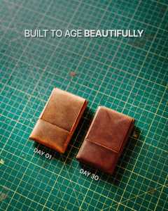 Luxury Minimalist Stitchless Leather <b>Wallet</b> <b>RFID</b> <b>Blocking</b> Slim Card Holder Seamless Genuine Leather <b>Wallet</b> LSSW-0019B - Product Image 5