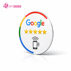 Etiqueta Adhesiva Personalizada con Código QR para Reseñas de Google, Etiqueta Redonda de PVC para Mostrar Reseñas de Negocios - Product Image 1
