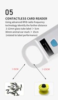 Lector de Microchip RFID USB Portátil W90A, 134.2KHz FDX-B ISO11784, para Identificación de Mascotas, Perros, Gatos, Ganado, Tarjetas de Acceso