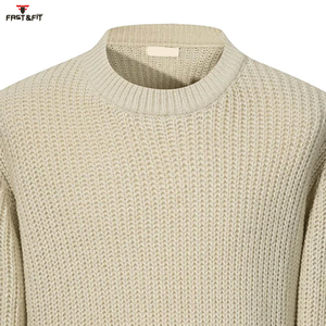 Nouveau design, pull d'hiver unisexe de haute qualité, surdimensionné et lourd, avec logo frontal, en laine et cachemire, séchage rapide, anti-plis - Product Image 3