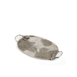 Cuencos de lujo de diseño rústico vintage en color plata, de forma ovalada, muy demandados, para servir comida en el hogar y restaurantes, procedentes de la India. - Product Image 1