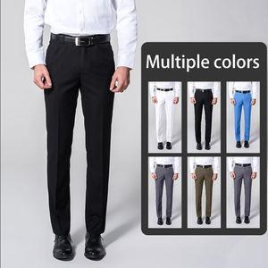 Pantalon de Costume Homme Style Italien Vintage 2026 – Infroissable, Respirant, Tissu Peigné, Coupe Droite – Idéal Été - Product Image 4