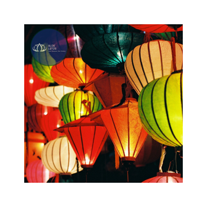 Lámpara Colgante de Seda Natural Hecha a Mano, la Más Vendida, para Decoración de Bodas, Eventos, Fiestas y Hogar, Suministro al por Mayor, Exportación - Product Image 1