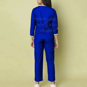 Medical Scrubs <b>Set</b> Professional Hospital Uniform Nurse <b>Doctor</b> Clinic Breathable Soft Comfortable Workwear - Product Image 3