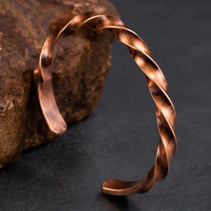 Pulsera de Cobre Puro Ajustable Hecha a Mano, Joyería Artesanal Tradicional, Accesorio de Moda para Mujeres y Hombres - Product Image 6