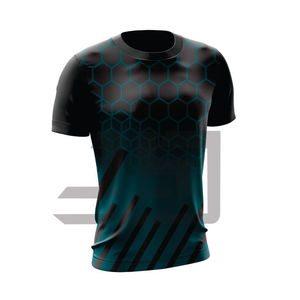 Maillot de sport personnalisé en coton 100 %, séchage rapide, antibactérien, respirant, pour écoles, clubs, ligues et équipes - Product Image 4