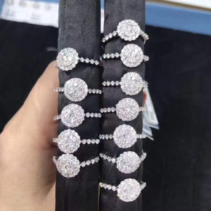 Pulsera de Moissanita con Diseño Floral, Estilo Diamante de Lujo, Cadena Brillante Tipo Tenis, Joyería Elegante para Mujer y Hombre - Product Image 6