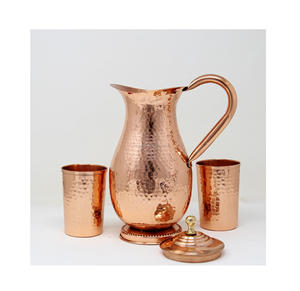 Pichet moderne en cuivre avec poignée pour le stockage de l'eau et une meilleure hydratation - Product Image 5