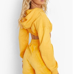Women Tie Dye Hooded Sweatshirt Full Sleeve Casual Knitted Cotton Autumn Breathable Regular Length - Product Image 2