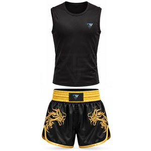 Tenue de Muay Thai à prix raisonnable pour adulte, design personnalisé, équipement de boxe de haute qualité, respirant, grandes tailles, vente en gros - Product Image 1