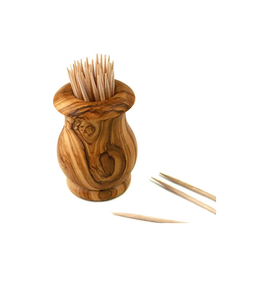 Porta Palillos de Madera Rústico Ecológico Hecho a Mano con Forma de Barril, Accesorio Decorativo para Mesa - Product Image 6