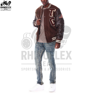 Custom Leather Sleeves Chenille Embroidery Baseball Letterman Varsity <b>Jackets</b> Plus Size Letterman Wool Varsity <b>Jackets</b> For <b>Men</b> - Product Image 6