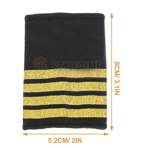Épaulettes classiques brodées pour la décoration d'épaules et la confection de vêtements, de qualité supérieure - Product Image 6