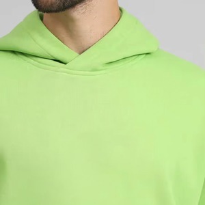 Sweat-shirts à capuche pour hommes de qualité supérieure en coton lourd, à épaules tombantes, surdimensionnés, avec impression personnalisée, luxe, effet bouffant - Product Image 5