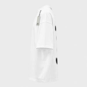 Camiseta de algodón blanca extragrande para hombre de Garena Industries, cuello redondo, manga corta, diseño minimalista, transpirable. - Product Image 2