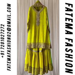 Fatema Fashion's Handmade Heavy Sahara Suit Set para mujer New Designer Wedding Wear para fiestas Producto a granel - Product Image 2