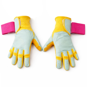 Wholesale Price Comfortable Long Cuff Sport Softball Training Original Cowhide Leather Baseball Batting Gloves Infield - Product Image 6