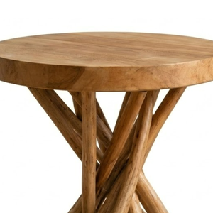 โต๊ะกาแฟ ARTERRA รุ่น Luxury Teak Branch หน้าไม้ ทำมือ เป็นมิตรกับสิ่งแวดล้อม ทนทาน อเนกประสงค์ สไตล์เรียบง่าย เหมาะสำหรับห้องนั่งเล่น - Product Image 4