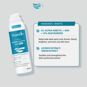 Fabrication Directe OEM/ODM FREESKIN Top Vente Utilisation Quotidienne Brume Corporelle Contrôle des Imperfections avec Hydratation Profonde 80ml ou Personnalisé - Product Image 1