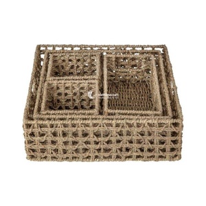 Cesta de almacenamiento tejida a mano de alta calidad, cesta de algas marinas naturales para organización y decoración del hogar al por mayor - Product Image 2