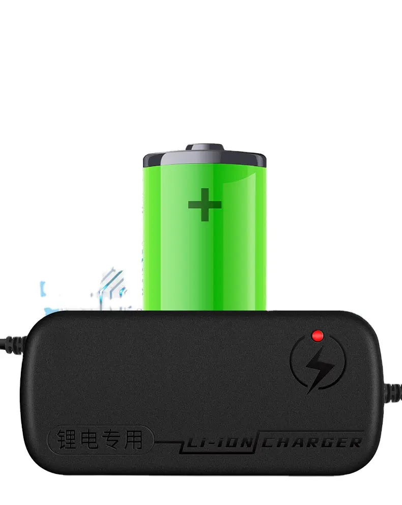 lifepo4 charger 36v electric bike 42v 2a 84w cell dc charging port lithium ebike battery adjustable lithium charger