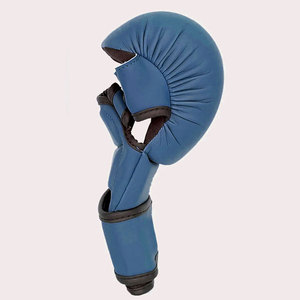Gants de grappling personnalisés en gros, en cuir PU, anti-humidité, avec fermeture auto-agrippante, pour arts martiaux, haute qualité - Product Image 4