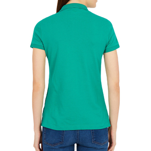 เสื้อโปโลผู้หญิงคุณภาพสูง ผ้าฝ้าย 100% คอวี แขนสั้น แบบเรียบง่าย สวมใส่สบาย สไตล์ลำลอง ราคาประหยัด - Product Image 5
