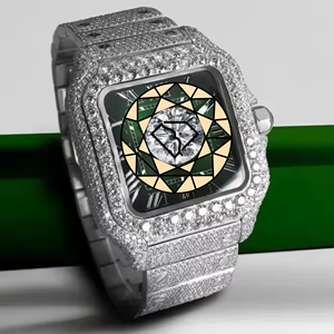 นาฬิกาฮิปฮอปสุดหรู ประดับเพชรโมอิสซาไนต์ ระบบออโตเมติก กันน้ำ - Product Image 1