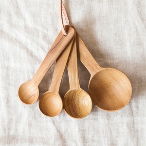 Highest quality <b>measuring</b> <b>spoons</b> set cafeteria supply hot sale wooden beans and flour <b>spoon</b> sets - Product Image 3